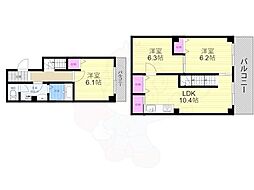 ヴァインオークNic 3LDKの間取図画像
