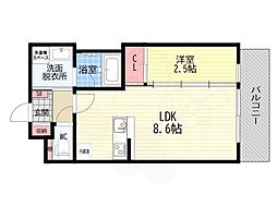 エストゥルース京都2(旧:The Bright Residence 京都東 1階/-