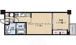 プラネシア烏丸御池 1LDKの間取図画像