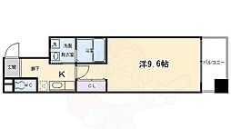 ビレイユ真英高辻富小路 1Kの間取図画像