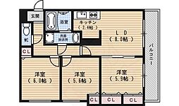 エルソレイユ 3LDKの間取図画像