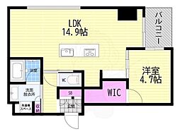 GRAN LUXE御所南 (壺屋町新築) 1LDKの間取図画像
