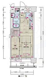 京都市南区東九条南石田町マンション 1LDKの間取図画像