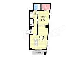 HaleLuana東山 1LDKの間取図画像