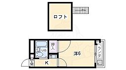 AXIS1M&I 1Kの間取図画像
