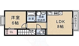 グランシャリオ 1LDKの間取図画像