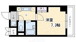 ジュネス三京 1Kの間取図画像