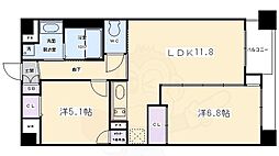 プラネシア神宮道 2LDKの間取図画像