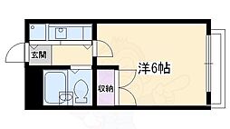 セラヴィ清水五条 1Kの間取図画像