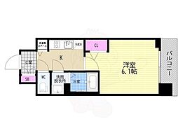 ベラジオレガシー葛野大路八条 1Kの間取図画像