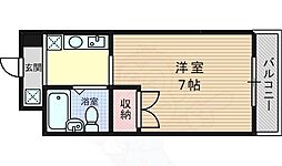 ヴェルドムール京都 ワンルームの間取図画像