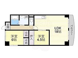 コンフォール 2LDKの間取図画像