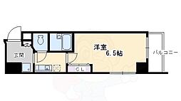 プレサンス京都烏丸御池 1Kの間取図画像