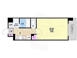 ベラジオレガシー京都西七条 1Kの間取図画像