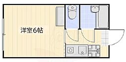 井忠ビル 1Kの間取図画像