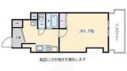 T'sCasa御幸町 1Kの間取図画像
