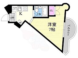 アネックスパルマ 1Kの間取図画像