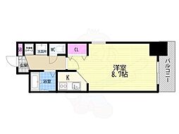 コンシェルジュ京都駅前 1Kの間取図画像