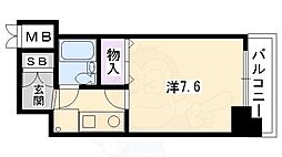 デ・リード&サンヴェール桂川東 1Kの間取図画像