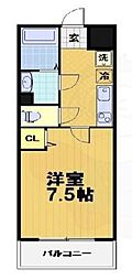 MPI'S京都西院 1Kの間取図画像