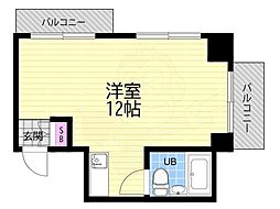 アムス桃山 ワンルームの間取図画像