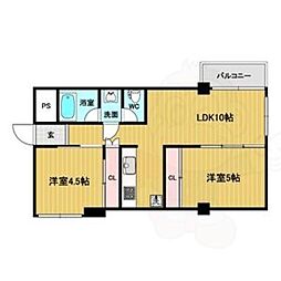 シーズン嵐山 2LDKの間取図画像