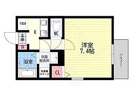 CREA TERRACE椥辻 (旧:MELDIA椥辻) 3階/-