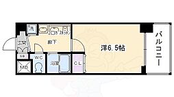 プレサンス京都三条大橋雅殿 1Kの間取図画像