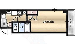 アヴニール朱雀 1Kの間取図画像