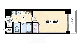 プレサンス京都五条大橋レジェンド 1Kの間取図画像