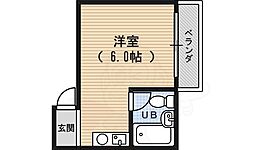 紫光ビル紫光ハイツ 1Kの間取図画像