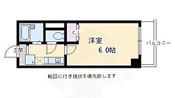 ヴァインオークファイン 1Kの間取図画像