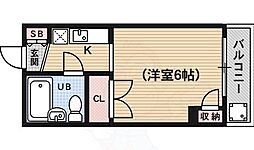 デイジーコート 1Kの間取図画像