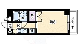 デイジーコート 1Kの間取図画像