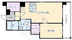 G-クレスト京都四条烏丸 1SLDKの間取図画像