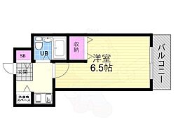 ジョイフル御池 1Kの間取図画像