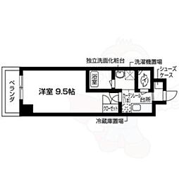 With京Seasons 1Kの間取図画像