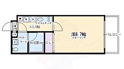 サイト祇園八坂 1Kの間取図画像