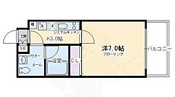 サイト祇園八坂 1Kの間取図画像
