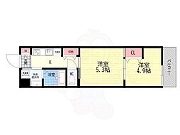 ARCOBALENO KYOTO NISHIKYOGOKU 2Kの間取図画像