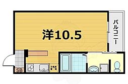 アクシス ワンルームの間取図画像