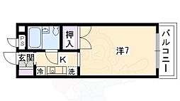 デイジーコート 1Kの間取図画像