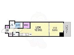 スワンズ京都東寺ガーデン 1LDKの間取図画像