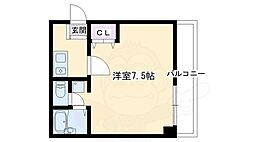 グランシャリオ大薮 1Kの間取図画像
