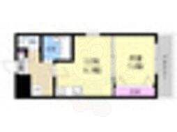 シャイン東山 1LDKの間取図画像