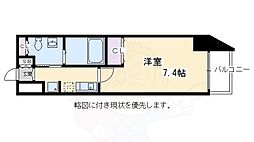 アーバンフラッツ四条西洞院 1Kの間取図画像