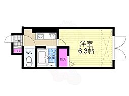 D'sLYRA 1Kの間取図画像
