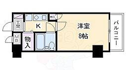 ライオンズマンション京都西陣 1Kの間取図画像
