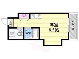 メゾン春日 ワンルームの間取図画像