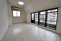 ランドレディII 4階ワンルームのリビング/ダイニング